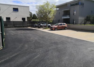 Aménagement parking, enrobés à chaud, bordure et gestion des eaux pluviales